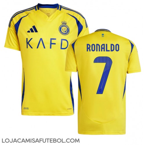 Camisa de Futebol Al-Nassr Cristiano Ronaldo #7 Equipamento Principal 2024-25 Manga Curta